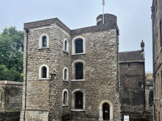 a view of westminster's jewel tower from college green